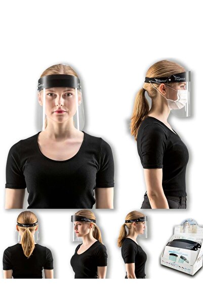 Plug&Exit Buğu Yapmayan Siyah Yüz Siperliği Koruyucu Maske - Antifog Face Shi...