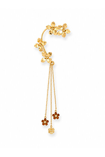 Venus Design Çelik Çiçekli Earcuff