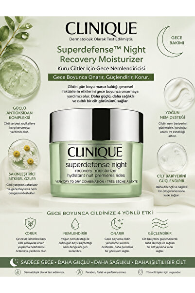 Clinique Superdefense ™   Night Recovery 50 ml - Intensive Moisturizing Night...