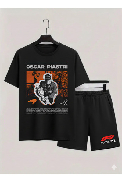 MAGORS Oscar Piastri Printed 100% Cotton Crewneck Children's T-Shirt-Shorts F...