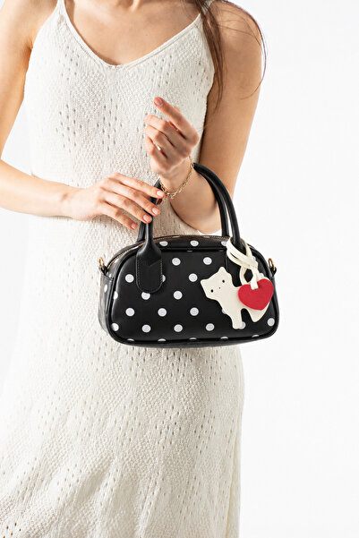 cocy-col Clove Model Cat and Heart Charmli Black Polka Dot Women's Hand and S...