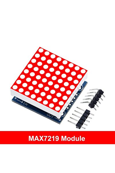 Generic MAX7219 Dot Matrix Module 8×8 – Κόκκινο