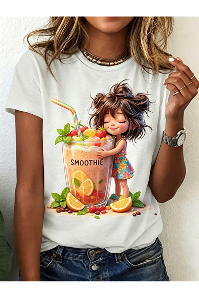 2mcup بلوزة نسائية أنيقة بتصميم كلاسيكي، ياقة دائرية، أكمام قصيرة، تصميم طبيع...