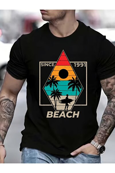 12 Teknoloji Since 1991 Beach Classic 180G Men'S T-Shirt Perfect Father'S Day...