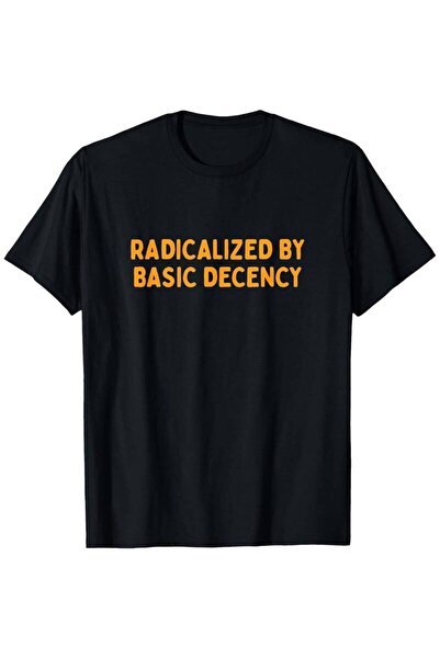 12 Teknoloji تي شيرت رجالي بطبعة "Radicalized By Basic Decency Funny Social D...