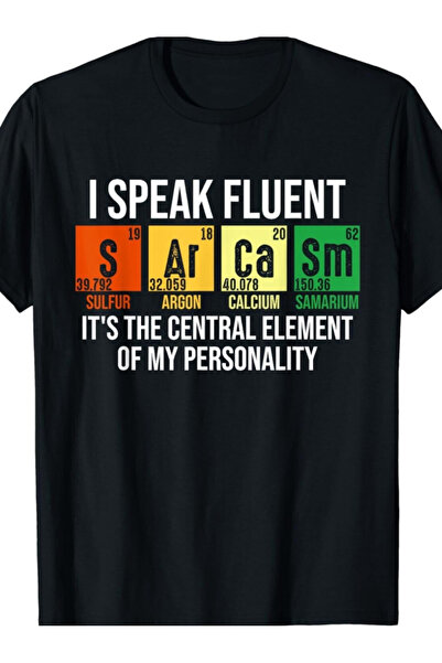LİNA06 I Use Sarcastic Fluent Funny Science Teacher T-Shirt Men Women Plaid S...