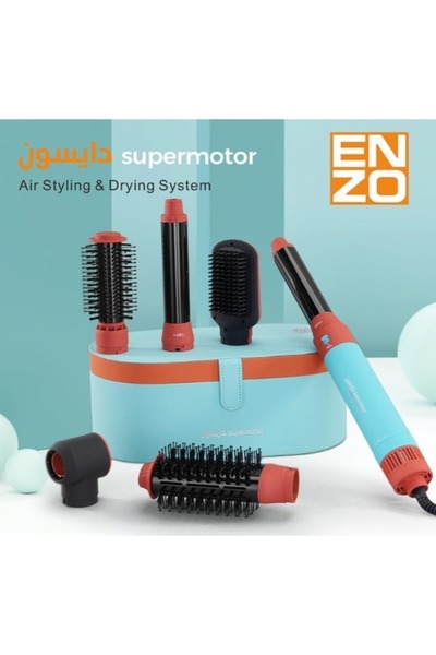 Enzo Professional ENZO Profesional EN-4133 6-in-1 Hair Dryer Brush & Multi St...
