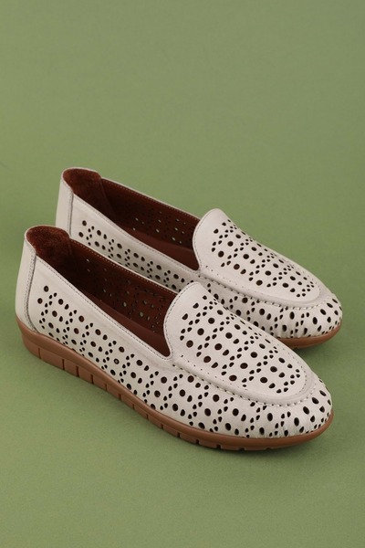 Gondol Genuine Leather Anatomical Sole Comfortable Daily Perforated Ballerina...