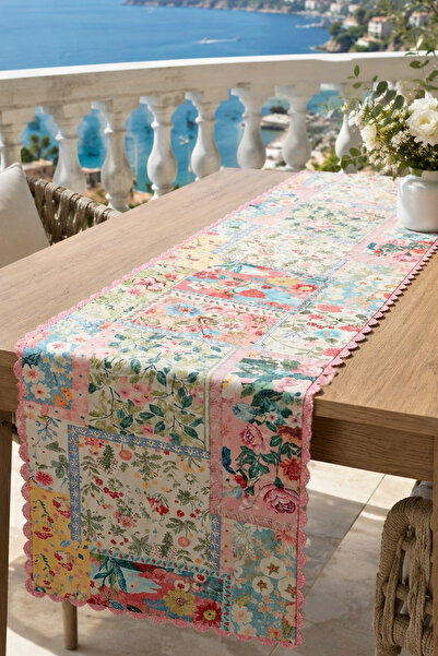 Decomia Home Modern Striped Colorful Digital Print Runner Decorative Table Ru...