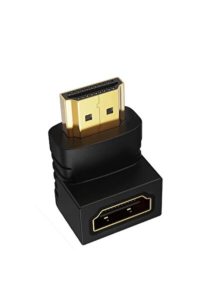 AndrexNET Adaptor HDMI mamă-tată la 90 de grade, negru
