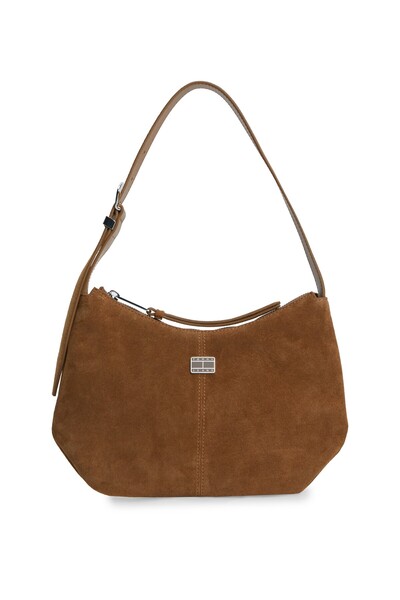Tommy Hilfiger TJW Bol Kesim Süet Omuz Çantası OS GWS Dark Highland Khaki