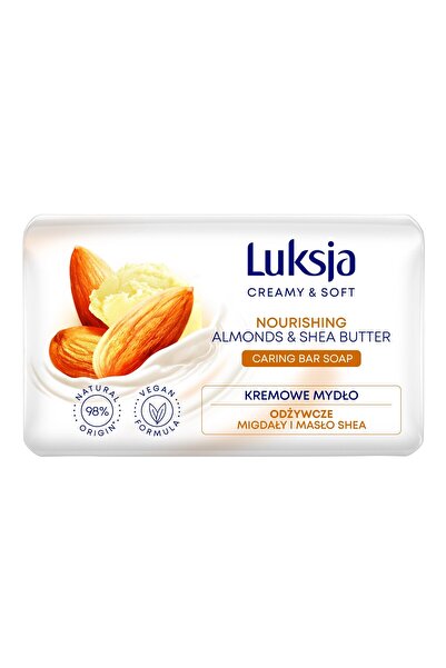 Luksja Sapun pentru maini/corp, Luksja, Cu migdale si unt de shea, 90g