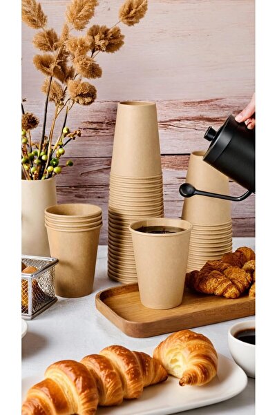 OKAI Hot and Cold Beverage Paper Cups, 7 Ounce, 50 Pack, for Party, Picnic, O...