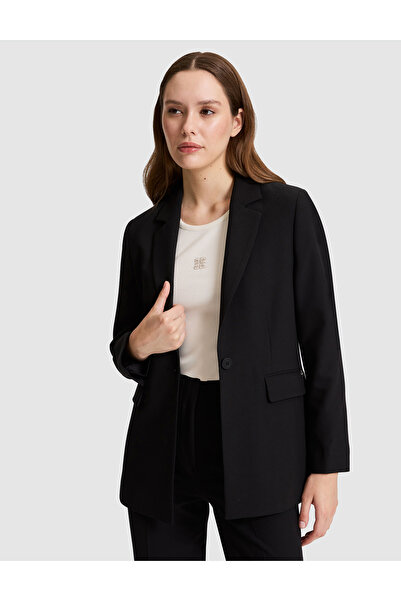 Pierre Cardin Black Slim Fit Jacket 50319966-Vr046