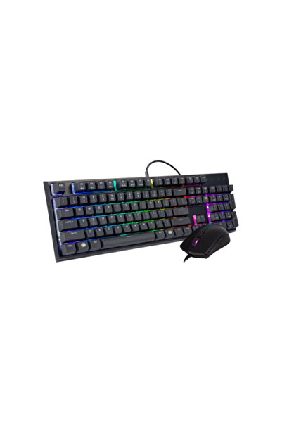 Cooler Master لوحة مفاتيح ألعاب ميكانيكية MS121 مع إضاءة RGB باللون الأسود وم...