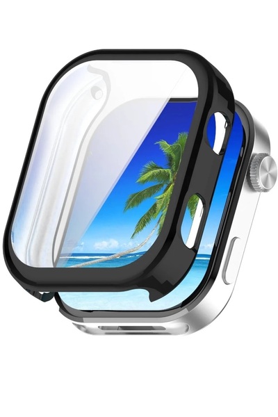 TEKNETSTORE Xiaomi Redmi Watch 6 Uyumlu Silikon Kasa ve Ekran Koruyucu 360 De...