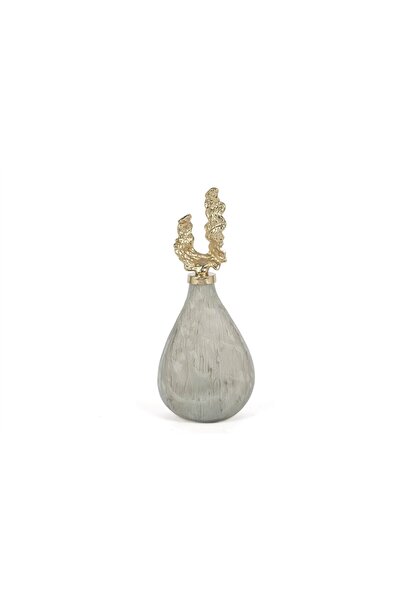Mikasa Moor Gri Mermer Desenli Gold Kapaklı Küp 51x20cm