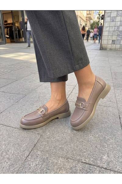 KS KADİR SARAÇ Genuine Leather Orthopedic Sole Women's Loafar Moccasin Casual...