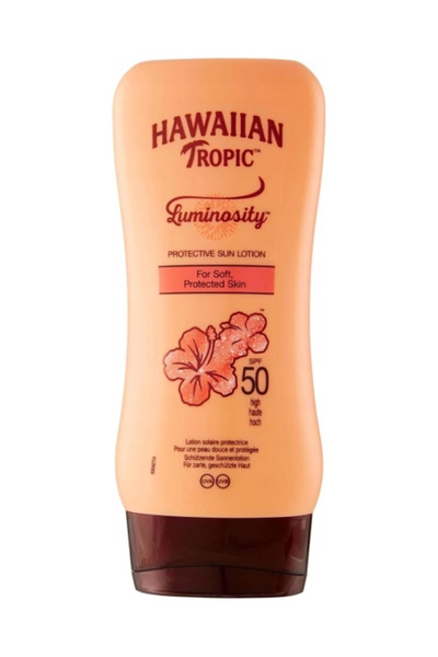 Hawaiian Tropic Loțiune de protecție solară Luminosity SPF 50, rezistentă la ...