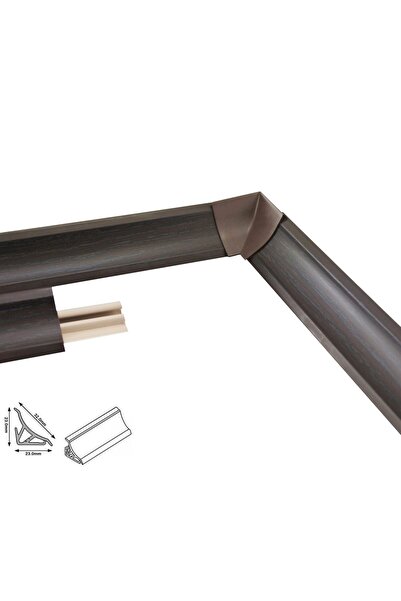 KYCT Profil etansare blat bucatarie 23 x 23 mm Wenge 1,5 m