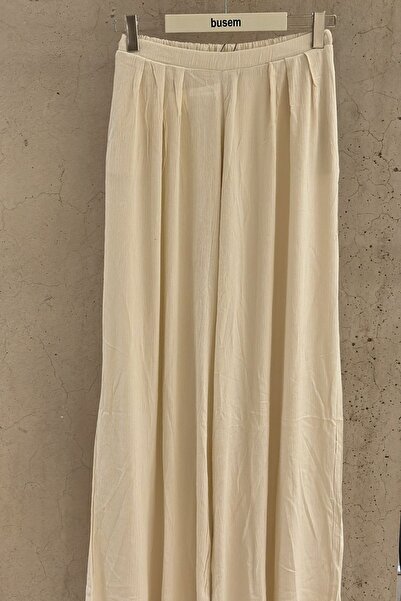 Hiccup Busem Viscose Crepe Wide Leg Trousers