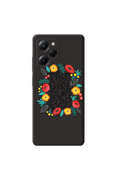 Other Xiaomi Poco X5 Pro This Girl Black Colored Silicone TPU Θήκη