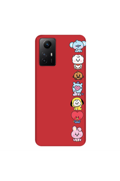 Other Xiaomi Redmi Note 12s Lovely animals Red Colored Silicone TPU Θήκη