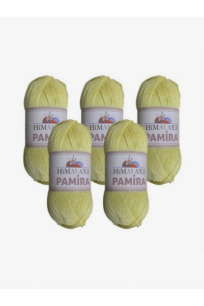 Himalaya 5 Pieces of Pamira Hand Knitting Yarn 5X100Gr /(Nako Diamond Thread-...