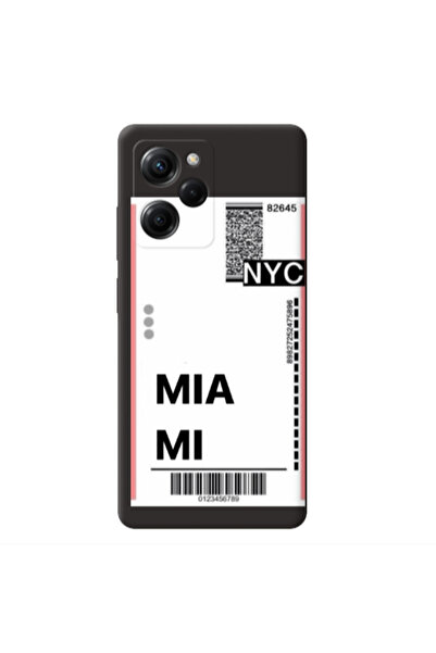 Other Xiaomi Poco X5 Pro Miami NYC Black Colored Silicone TPU Θήκη