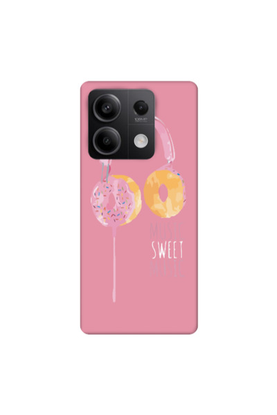 Other Xiaomi Redmi Note 13 5G Donut earphone Pink Colored Silicone TPU Θήκη