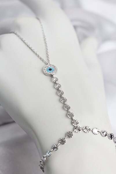 norsary Silver Color Brass Zircon Stone Evil Eye Model Shahmeran