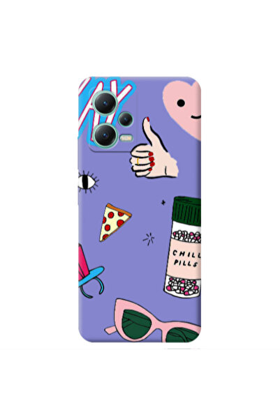 Other Xiaomi Redmi Note 12 Pro 5G Chill Purple Colored Silicone TPU Θήκη