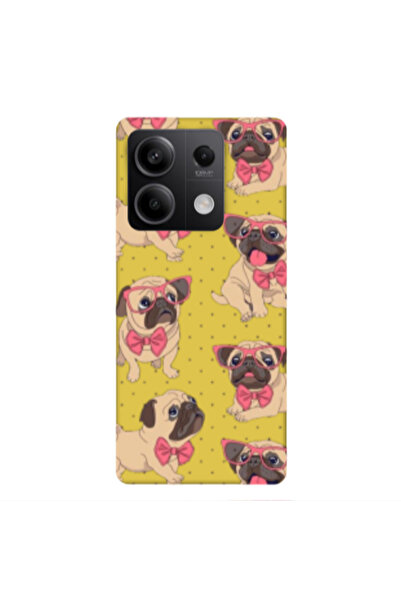 Other Xiaomi Redmi Note 13 5G Dog Spectacled Yellow Colored Silicone TPU Θήκη