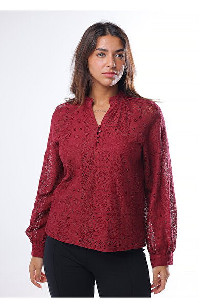 BRATO Formal Lace Blouse