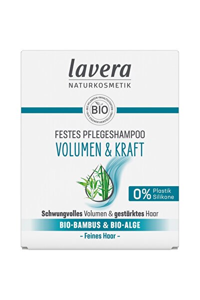 Lavera Sampon solid pentru volum si par puternic cu bambus bio si alge bio