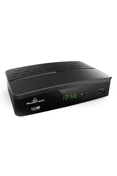 POWERTECH ψηφιακός δέκτης PT-779, MPEG4, DVB-T2, H.265, RJ45