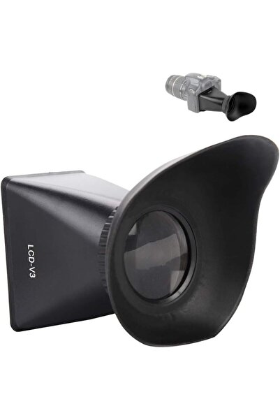 Other V3 LCD Viewfinder 2.8x Magnifier Extender Magnetic Hood for Canon 600D 60D