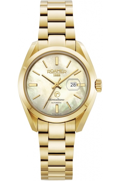 Roamer ceas de damă 996990 48 30 20, auriu, clasic, pentru cupluri.