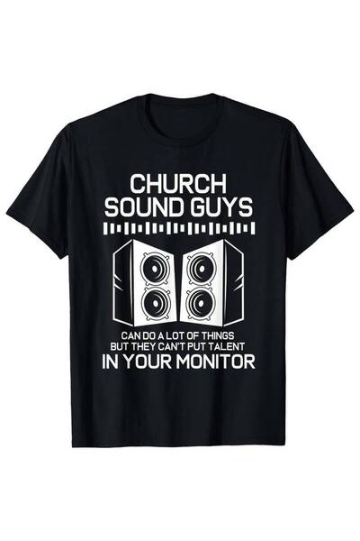 STITCHLY Men's Guys Graphic T-Shirt - Audio Engineer Humor Sound System Print...
