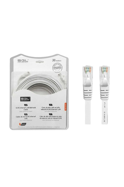 sgl Καλώδιο δικτύου Ethernet - Πλακέ - A8P8C - 30m - 096476