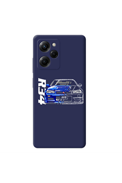 Other Xiaomi Poco X5 Pro Blue R34 Dark blue Colored Silicone TPU Θήκη