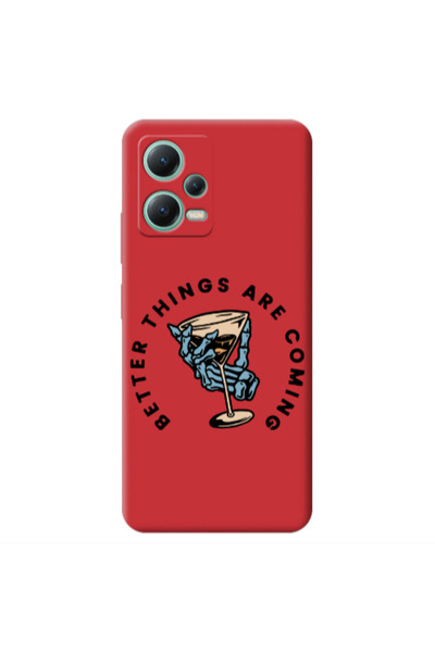 Other Xiaomi Redmi Note 12 Pro 5G Better Things Are Coming Red Colored Silico...