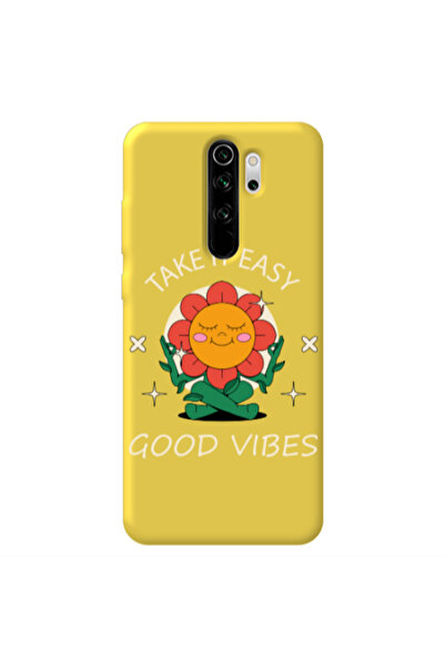 Other Xiaomi Redmi Note 8 Pro Take It Easy Yellow Colored Silicone TPU Θήκη