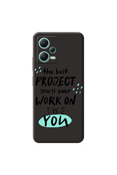 Other Xiaomi Redmi Note 12 Pro 5G The Best Project Black Colored Silicone TPU...