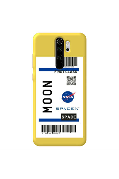 Other Xiaomi Redmi Note 8 Pro Moon spacex Yellow Colored Silicone TPU Θήκη