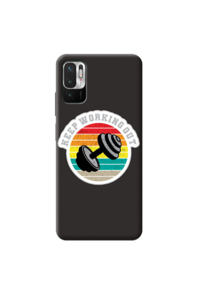 Other Xiaomi Redmi Note 10 Pro 5G Keep working out Black Colored Silicone TPU...