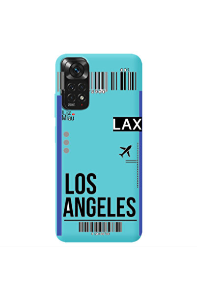 Other Xiaomi Redmi Note 11 4G Los angeles Turquoise Colored Silicone TPU Θήκη
