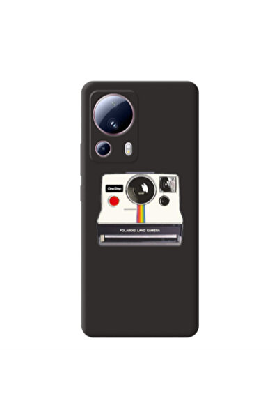Other Xiaomi Mi 13 Lite Polaroid land camera Black Colored Silicone TPU Θήκη