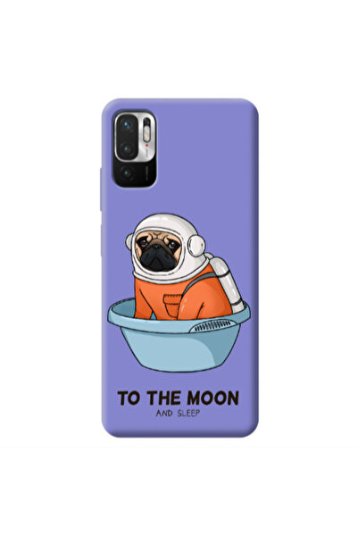 Other Xiaomi Redmi Note 10 Pro 5G To the moon Purple Colored Silicone TPU Θήκη