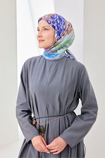 Silk Home Velora Scarf Illustration Art Lilac